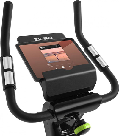 Biçikletë elektro-magnetike për ushtrime Zipro Rook, iConsole +, gri / jeshile