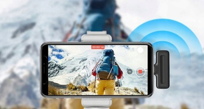 Mikrofon pa tela Ulanzi J12 SB7144, lavalier dyfishtë, USB C, i zi