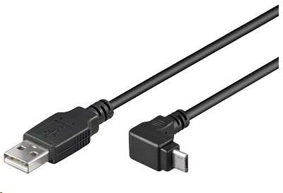 Kabllo PremiumCord USB-A - microUSB, 2 m, e zezë