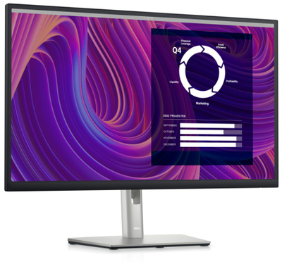 Monitor Dell P2723D, 27\", IPS, QHD, i zi / argjendtë