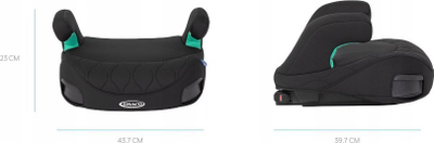 Ulsë makine Graco Booster Max R129 ISOFIX, pa mbështetëse shpine, 137-150 cm, Midnight Fashion