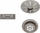 Set kullimi Blanco, për lavaman tek, tejmbushës, satin platinum