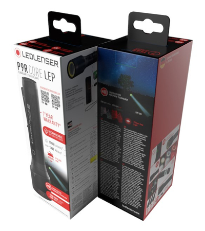 Dritë dore LED Lenser LEP, 75 deri 1000 lm, 176 mm, e bardhë