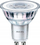 Llambë LED Philips GU10, 4.6W 390lm 4000K, set me 3 copë, transparente