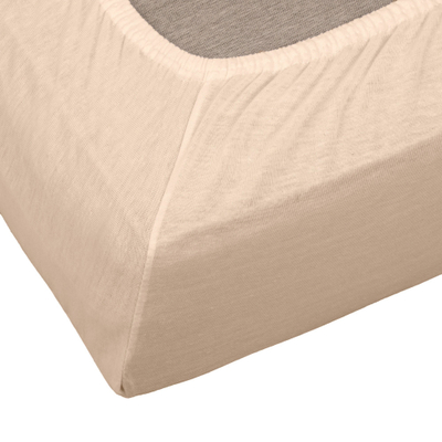 Çarçaf fitted Okko Polycott, 160x200x25 cm, për dyshek 140-160x200 cm, ngjyrë rërë