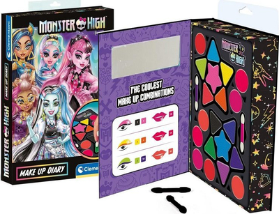 Paletë kozmetike për fëmijë Clementoni Monster High Spooky Palette, formë libri, shumëngjyrëshe
