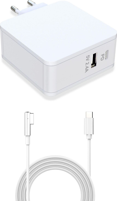 Ngarkues laptopi CoreParts MBXAP-AC0026, 90W, me MagSafe dhe USB‑C, i bardhë