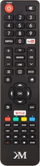 Telekomandë për TV Kruger Matz KM0243FHD S KM0240FHD S3, zëvendësuese, e zezë