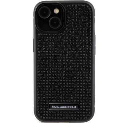 Karkasë telefoni Karl Lagerfeld KLHCP15SHDSPLK, për iPhone 15 6.1", hardcase, e zezë