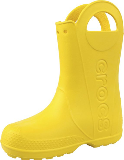 Детски гумени чизми за дожд Crocs Handle It Kids 12803, Croslite, со рачки, жолти