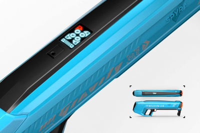 Lançues elektrik uji Spyra SpyraGravity, LED, hedh deri në 16 m, blu