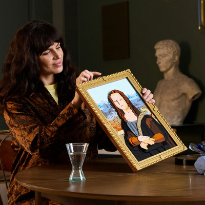 Model 3D dekorativ Mona Lisa, set artistik, shumëngjyrësh