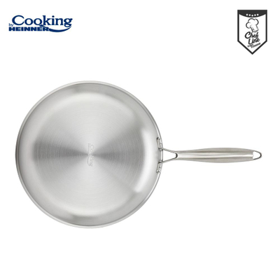 Tigan çeliku inox Heinner TITANIUM3, 20 cm, 3 shtresa, argjent