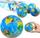 Топка анти-стрес без бренд Глобус Земја, 6cm, мека пена, повеќебојна