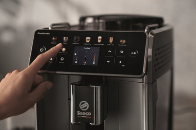 Aparat kafeje Saeco GranAroma SM6580/20, automatik bean to cup, 14 receta, i bardhë