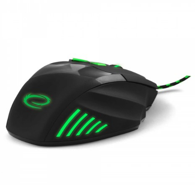 Maus Esperanza EGM201G, Gaming, USB Type-A, i gjelbër / i zi