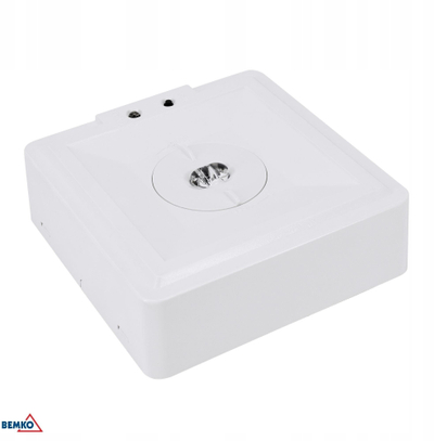 Llambë emergjence Luxmena SKALER SQUARE, 3W, 2 orë, e bardhë