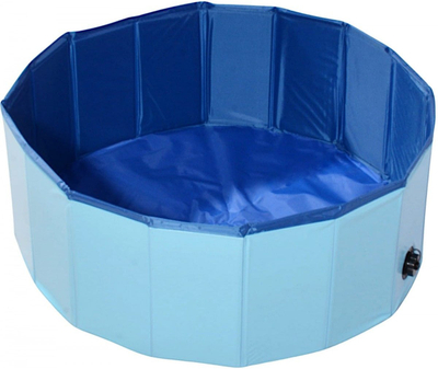 Pishinë palosëse për qen Saska Garden, 80cm, 30cm, blu
