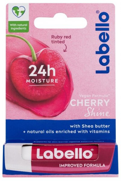 Balsam për buzë Labello Cherry Shine, 4.8 g