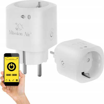 Prizë Inteligjente Mission Air Smart Plug, WiFi 16A, e bardhë