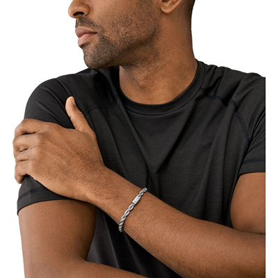 Byzylyk për meshkuj Armani Exchange AXG0123040, i argjendtë