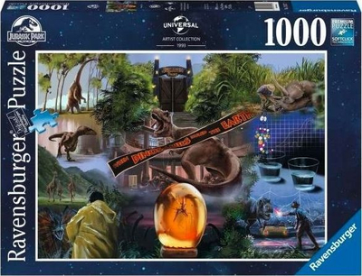 Puzzle Ravensburger Jurassic Park, 1000 copa, artist collection, shumëngjyrësh