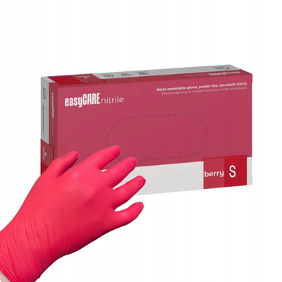 Doreza nitrili easyCARE N100, madhësia S, rozë e errët