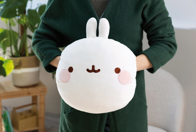 Dorëz ngrohëse MOLANG Hand Muff, pelush shum i butë, për shumë punë, e bardhë