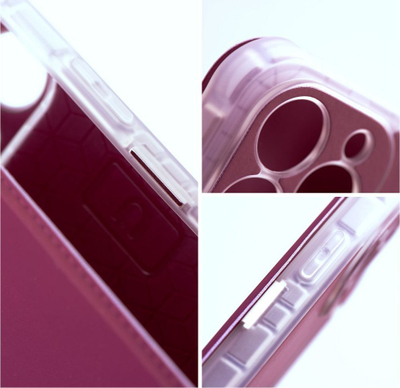 Kapak-libër për telefon Xiaomi Redmi 9C 9C NFC, TPU PU, me magnet, ngjyrë magenta