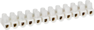 Terminal lidhës ORNO Terminal Strip Pro OR-SZ-8018/4/10, 12 kontakte, 4mm², PA UL94, i bardhë
