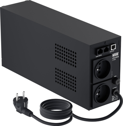 UPS Newell Force LI-600, 600VA 360W, me ekran LCD, ngjyrë e zezë