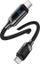 Kabllo USB C në USB C Usams, 1.2m, 100W, ekran dixhital, e zezë