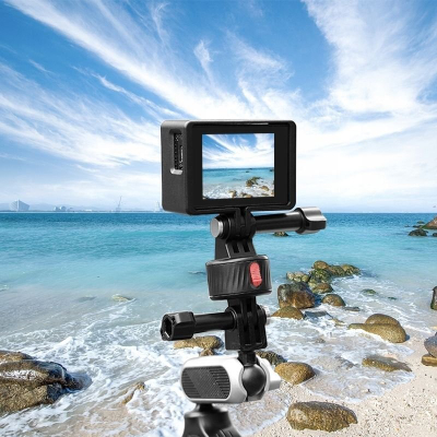 Mbajtëse magnetike Puluz PU706B, Quick Release, për GoPro dhe kamera aksion, e zezë