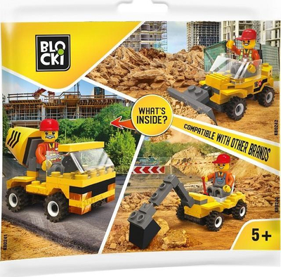 Сет за градење со коцки Blocki MyCity Sachet, 5+, мешани бои