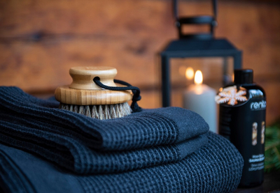 Furçë trupi për sauna, bambu, natyrale