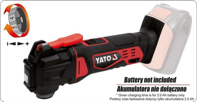 Vegël multifunksionale oscillating Yato YT-XXXX, 18V, pa bateri