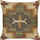 Jastëk dekorativ PULICAT Jute Cushion, 45x45 cm, model gjeometrik, shumëngjyrësh