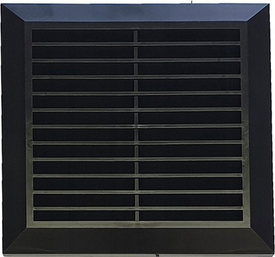 Grilë ventilimi Awenta 20x20, rrjetë kundër insekteve, Ø150mm, e zezë