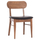 Karrige ngrënieje Sekor HM9945.03, dru rubberwood, ulëse PU, walnut e zezë