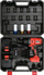 Çelës goditës me bateri YATO YT-82807, 18V brushless, 2x 3Ah, i kuq
