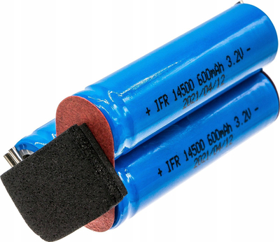 LiFePO4 батерија за електричен апарат за бричење Moser, 3.2V, 1800mAh, зелена