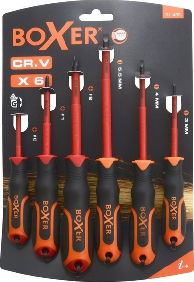 Set kaçavidash Boxer VDE, 6 copë, t’i izolume 1000V