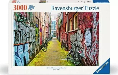 Puzzle Ravensburger Street Art in Amsterdam, 3000 pjesë, për të rritur dhe fëmijë 14+