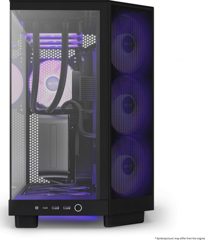 Kasë Nzxt H6 Flow, e zezë
