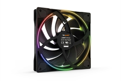 Ftohës Be quiet! Light Wings, 14 cm, i zi