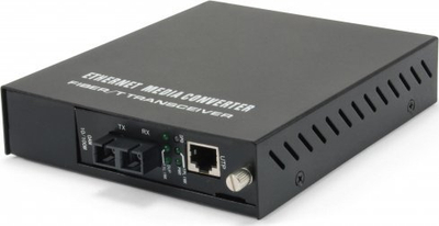 Media konvertues rrjeti LevelOne, RJ45 në SC, Fast Ethernet 10/100Mb, single mode, i zi
