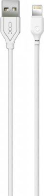 USB кабел Lightning XO NB103, 1m, 2.1A, бел