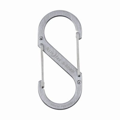 Karabinë Nite Ize S Biner Dual #4 SB4 03 11, çelik inox, argjendtë