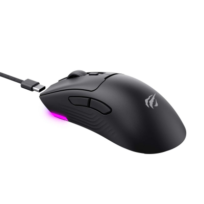 Maus gaming pa kabllo Havit MS966WB, 7 butona, USB Type C, i zi