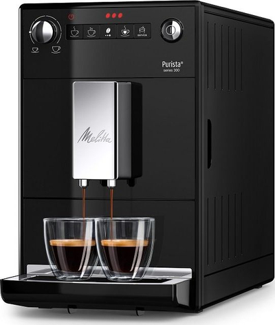 Aparat presioni për kafe Melitta Purista F23/0-102, One Touch, mulliri i qetë, gri